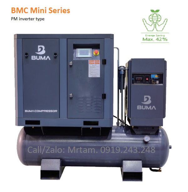 MÁY NÉN KHÍ BUMA 7.5KW/10HP, BMC-7.5VD